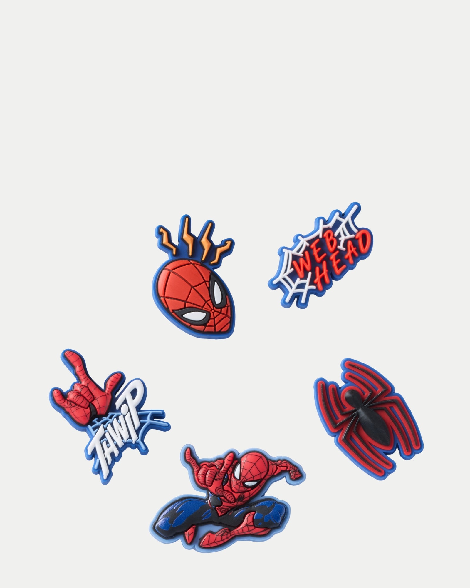 Spiderman Jibbitz 5 Pk Multi