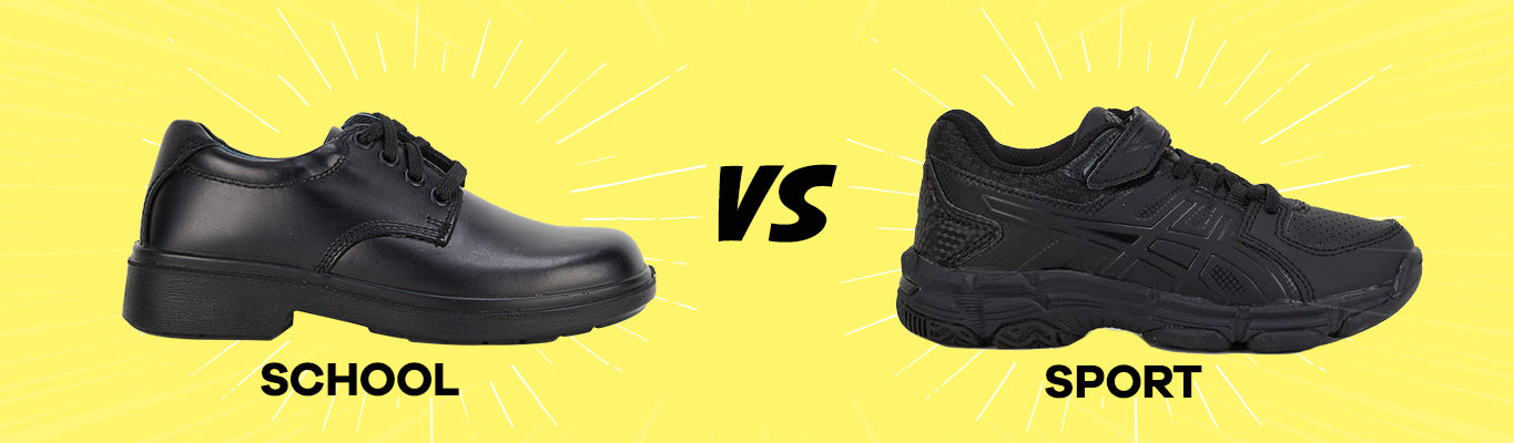 black sport shoes vs traditional school shoes - which reigns superior?