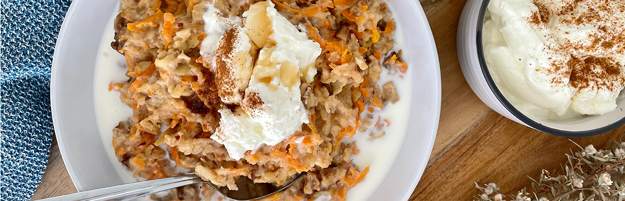 slow cooked carrot cake porridge recipe