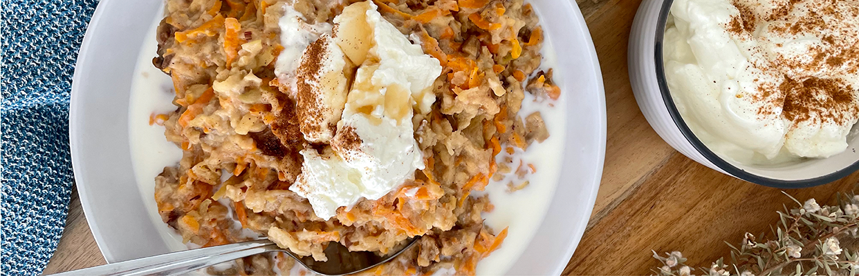Slow Cooked Carrot Cake Porridge Recipe