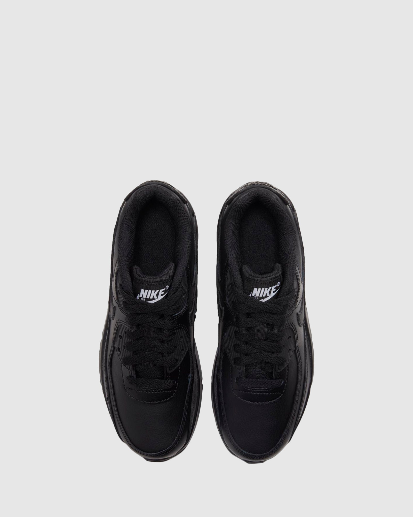 Air Max 90 Leather Grade School Black Black Ii Shoes Sox