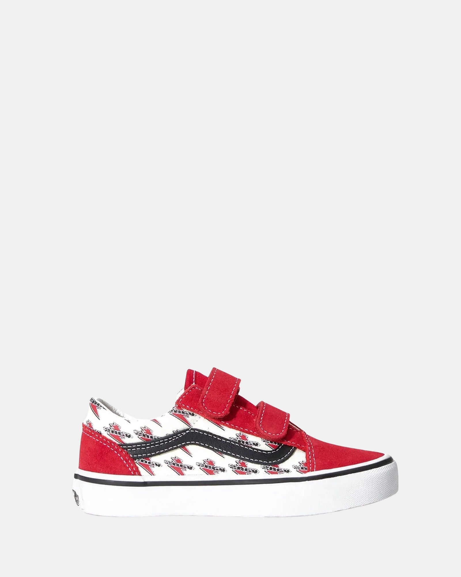 Old Skool V Thunder Yth B Racing Red/True White