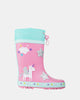 Unicorn Sparkle Gumboots Pink/Turquoise
