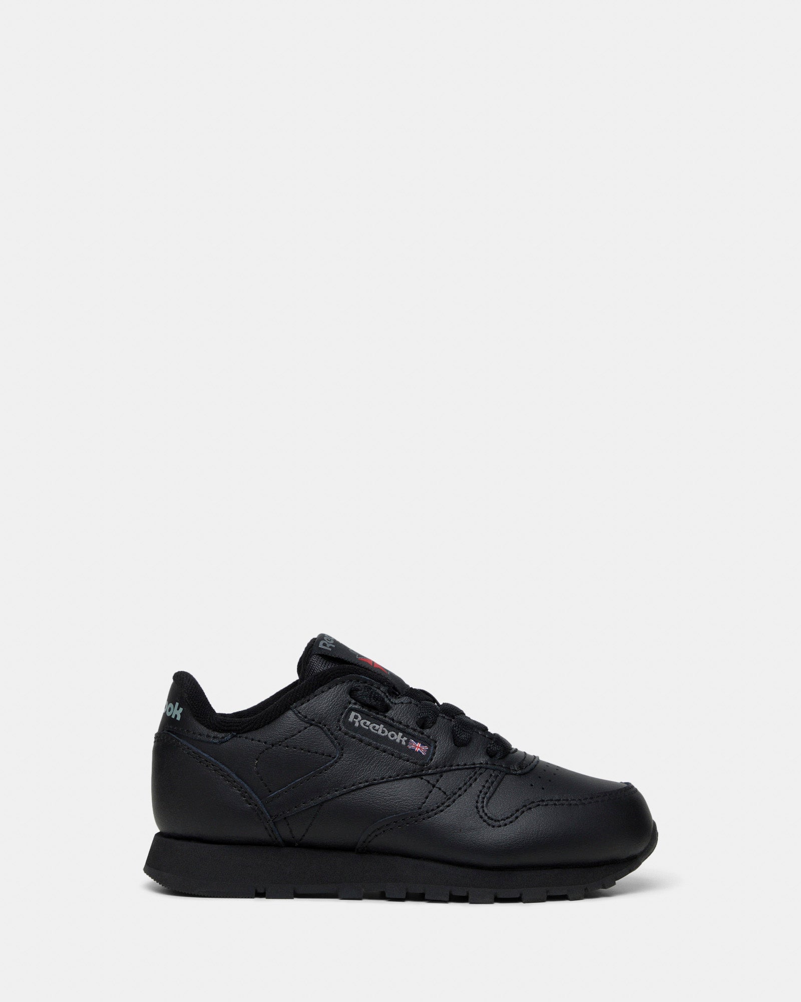 Reebok black leather school shoes Clearance