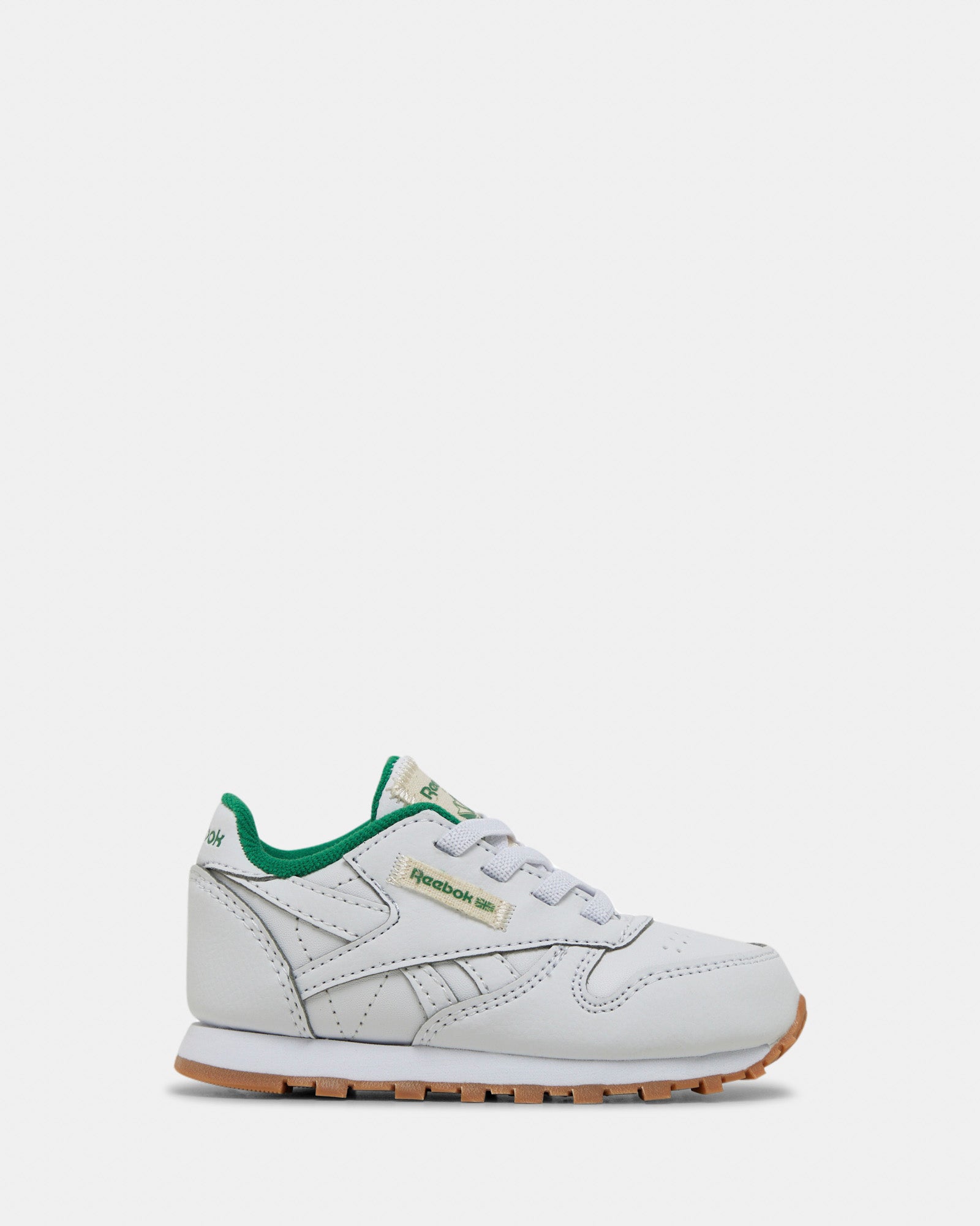 Classic Leather Shoes White/White/Glen Green