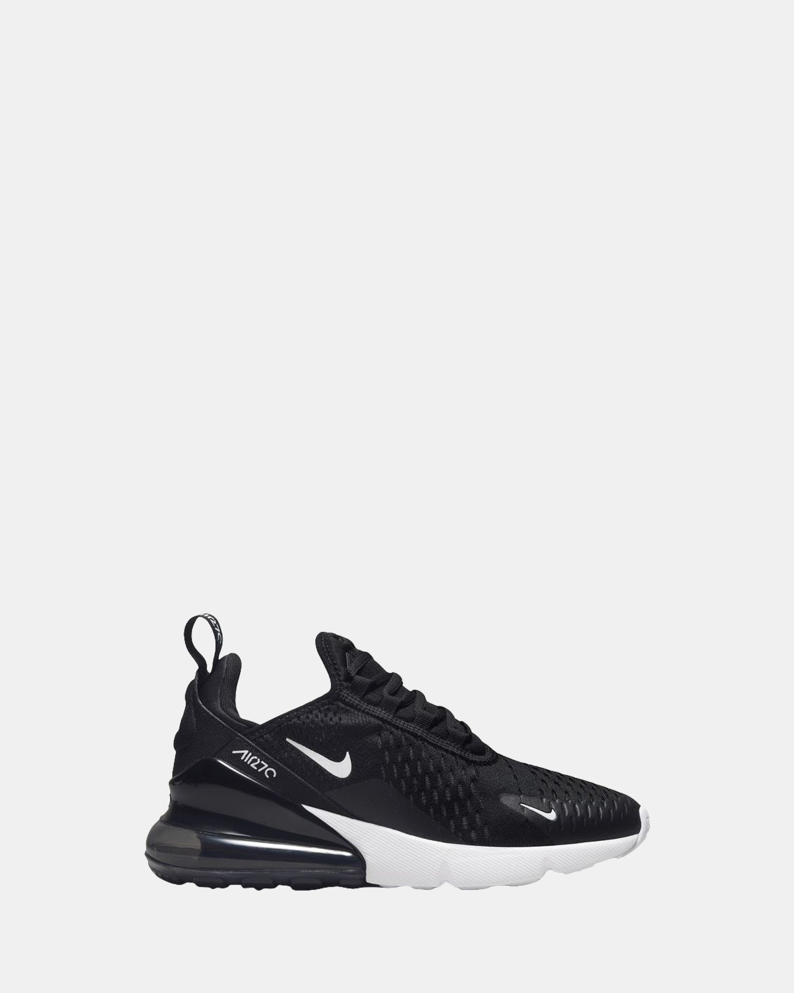 Air Max 270 Grade School Black White Anthracite Shoes Sox