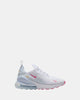 Air Max 270 Grade School White/Pinksicle/Blue Tint