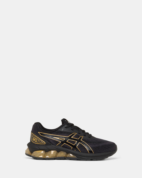 black and gold asics running shoes