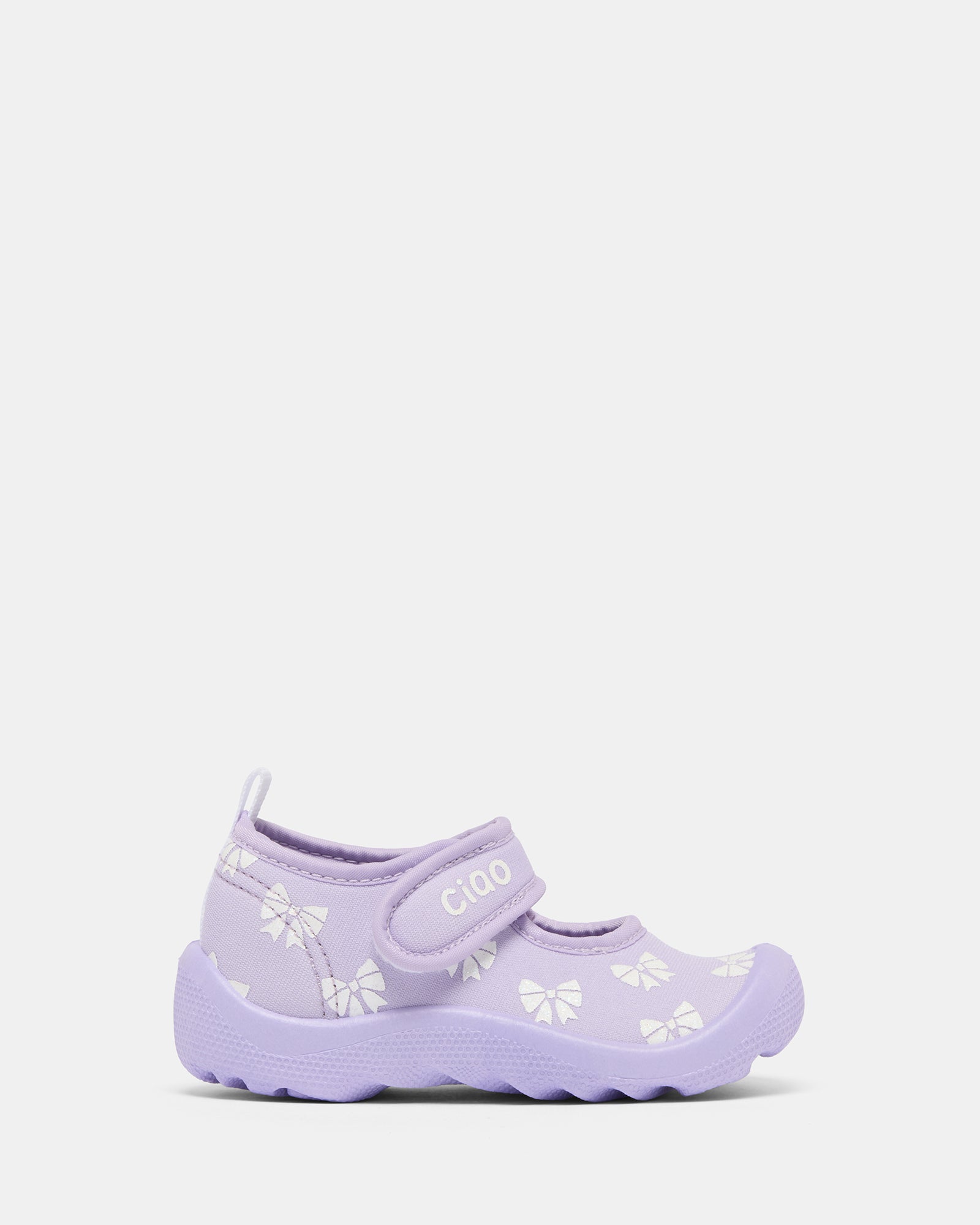 Beach Scattered Bows G Lilac/White – Shoes Sox