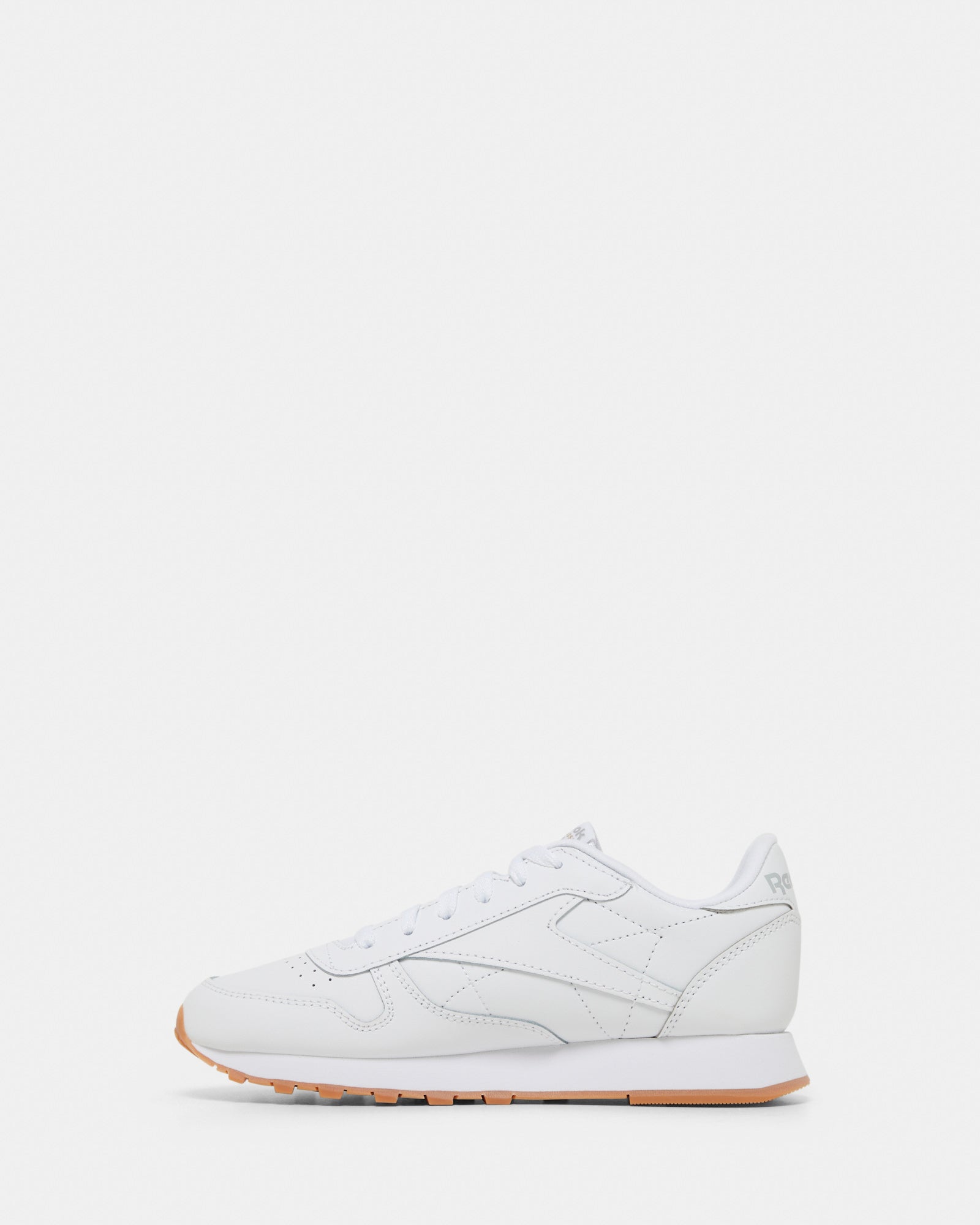 Classic Leather Shoes - Big Kids White/White