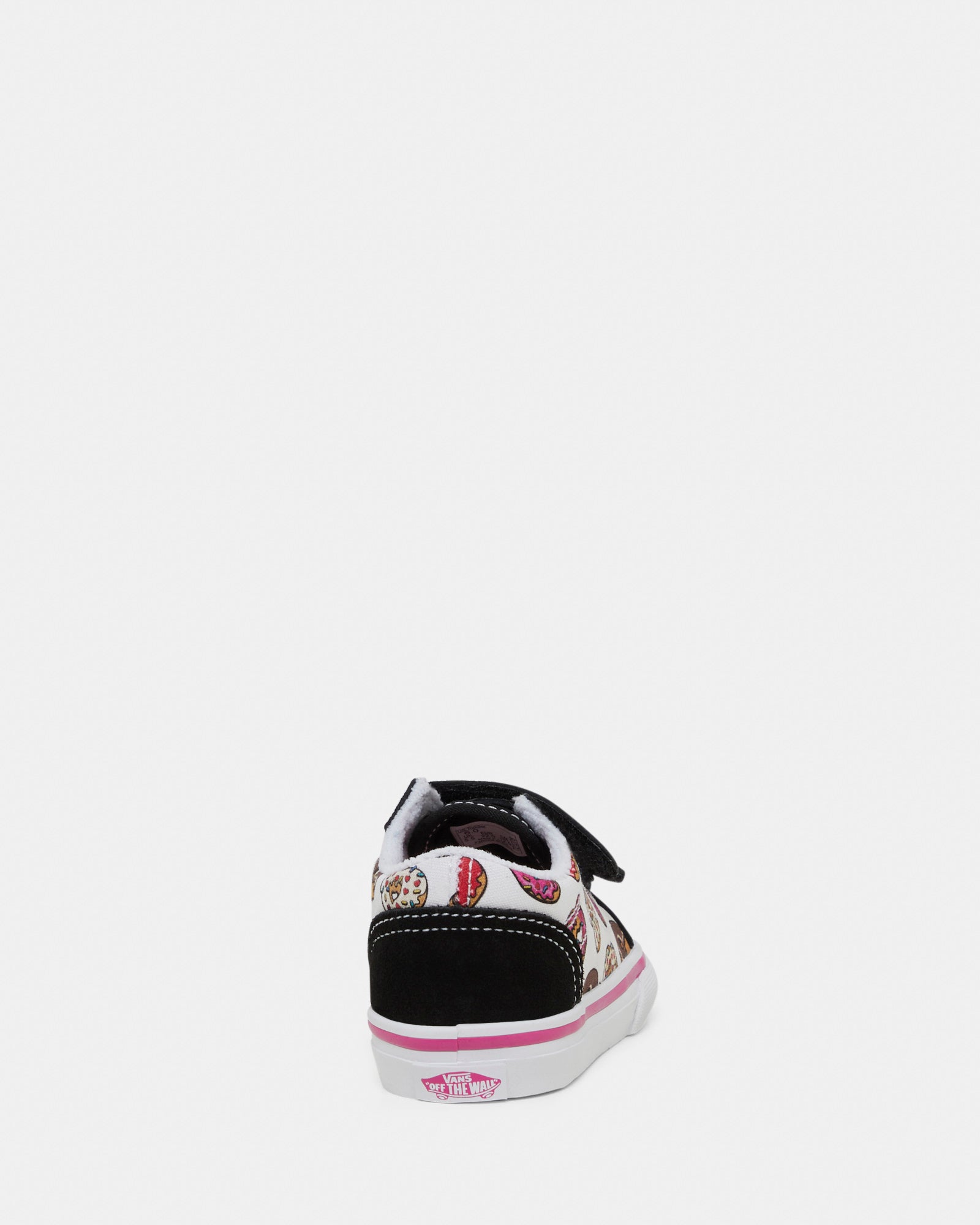 Girls black and pink cheap vans