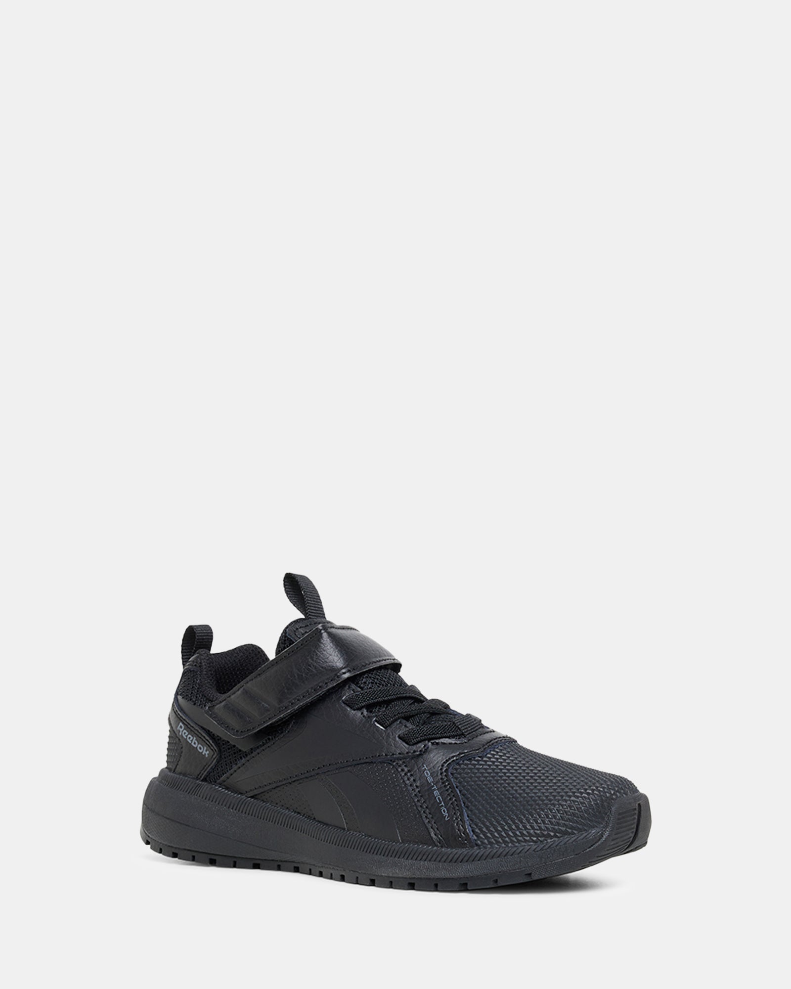 Reebok school shoes black on sale velcro