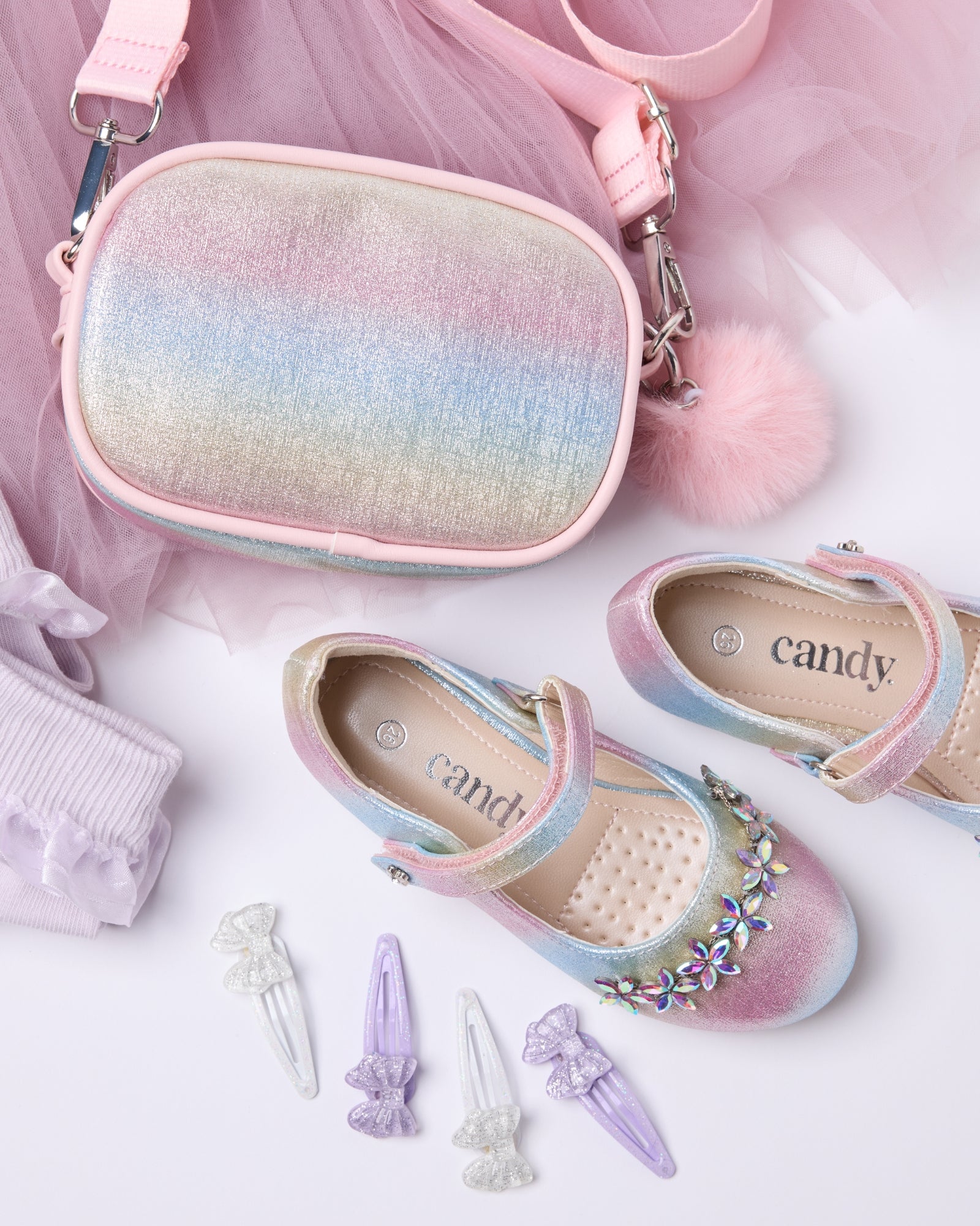 Hair Clip 4 Pack White/Lilac