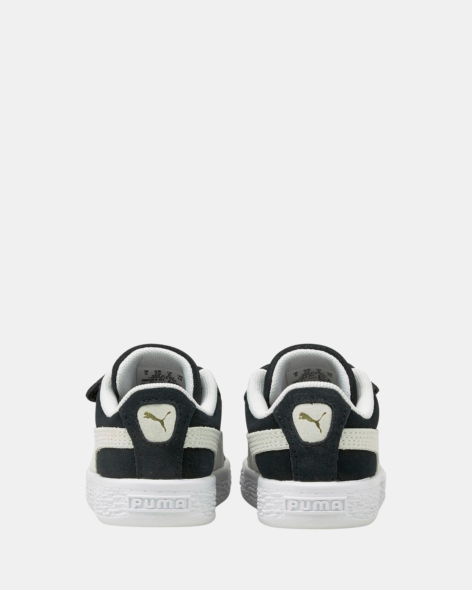 Suede Classic XXI Self Fastening Infant Black White