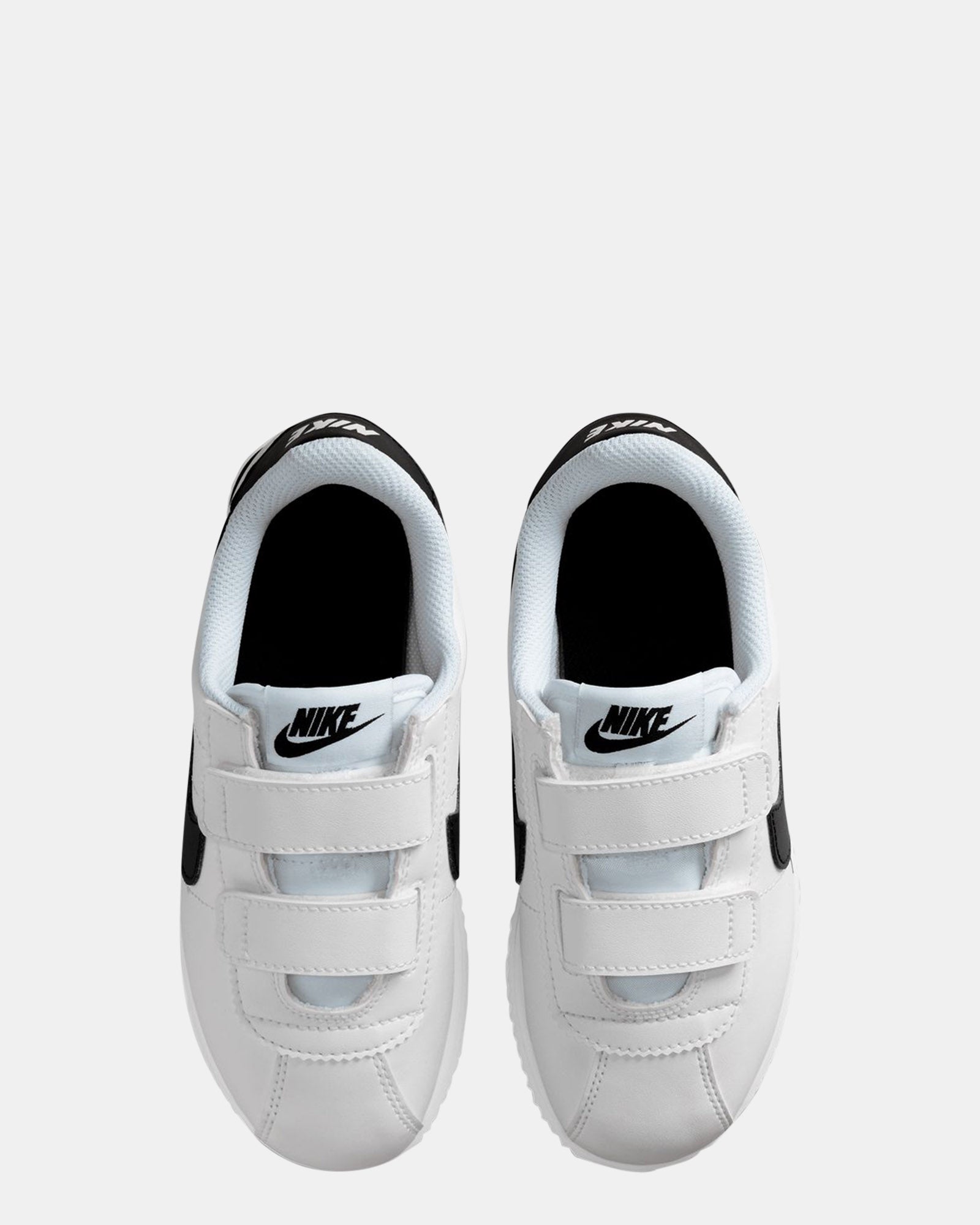 white nike shoes with velcro strap