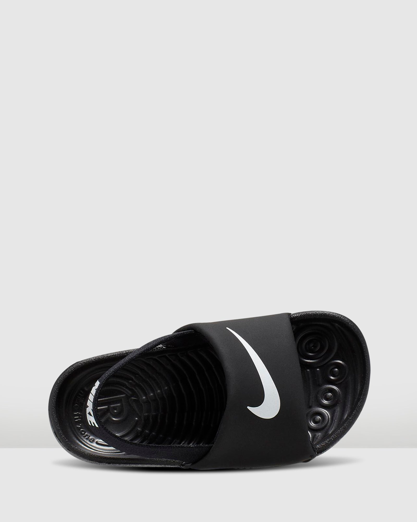 Nike kawa slides infant black hot sale