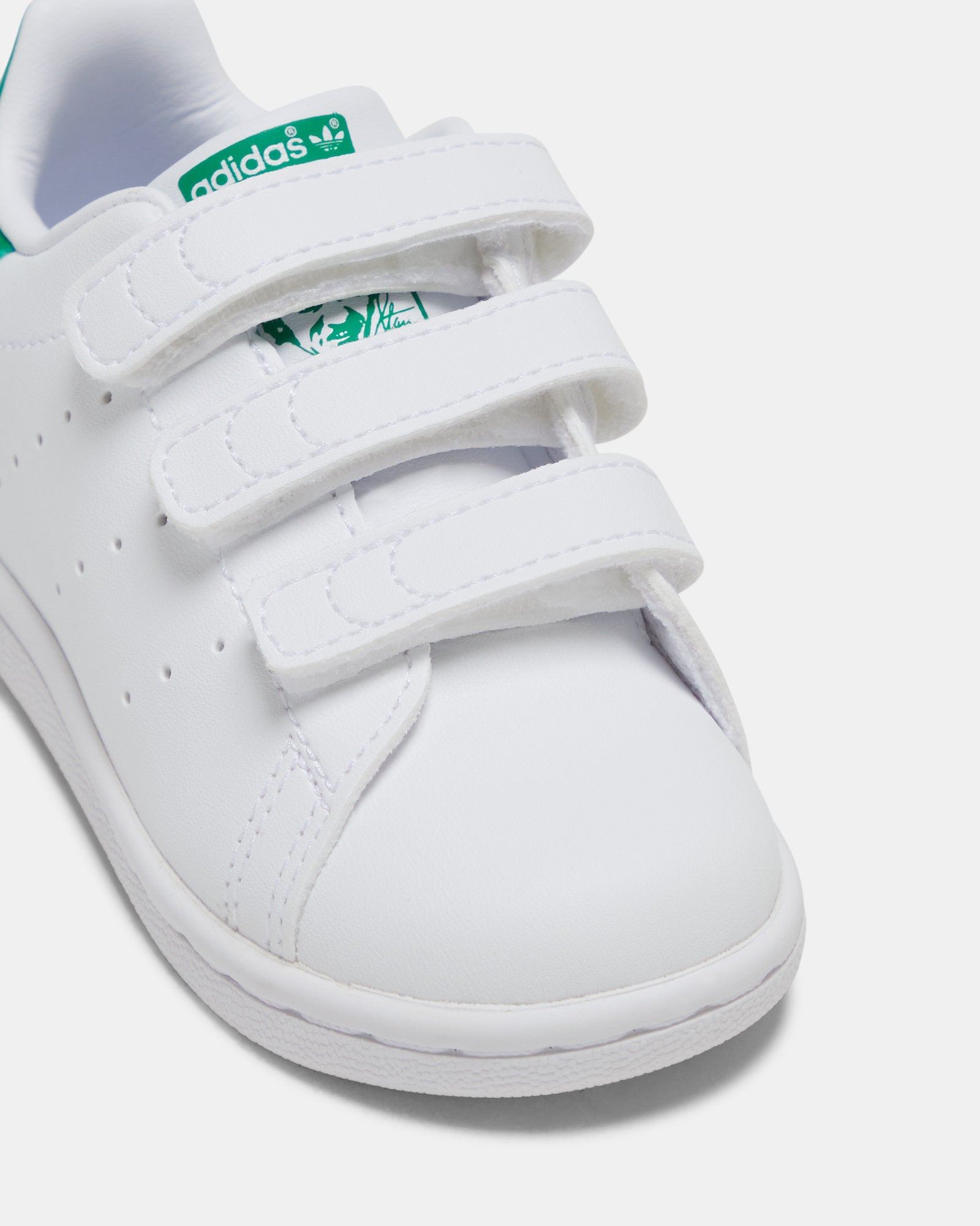 White Stan Smith Kids Velcro Adidas Stan Smith Sneakers For Kids