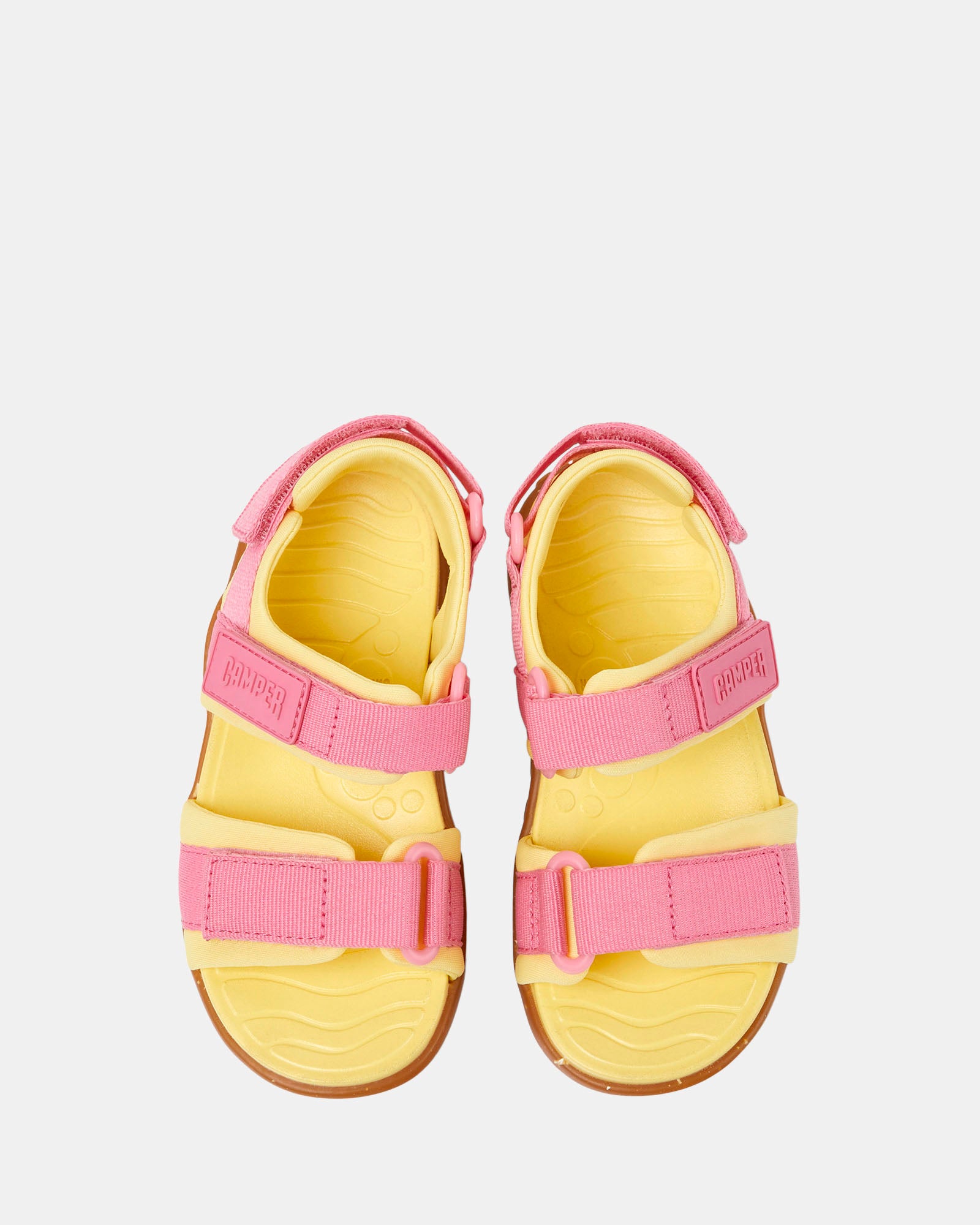 Wous Strap Sandal Youth Pink Yellow Shoes Sox