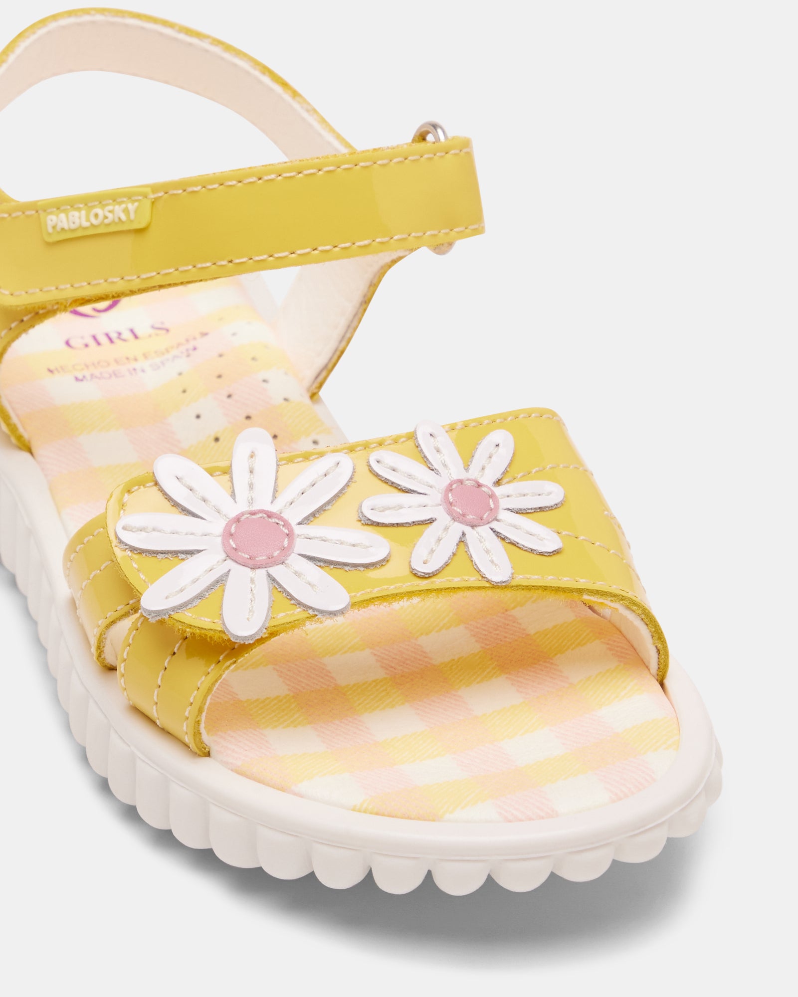 Yellow sales flower sandals