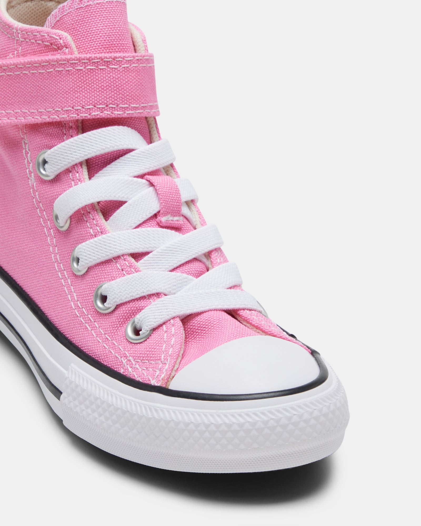 pink high top converse youth