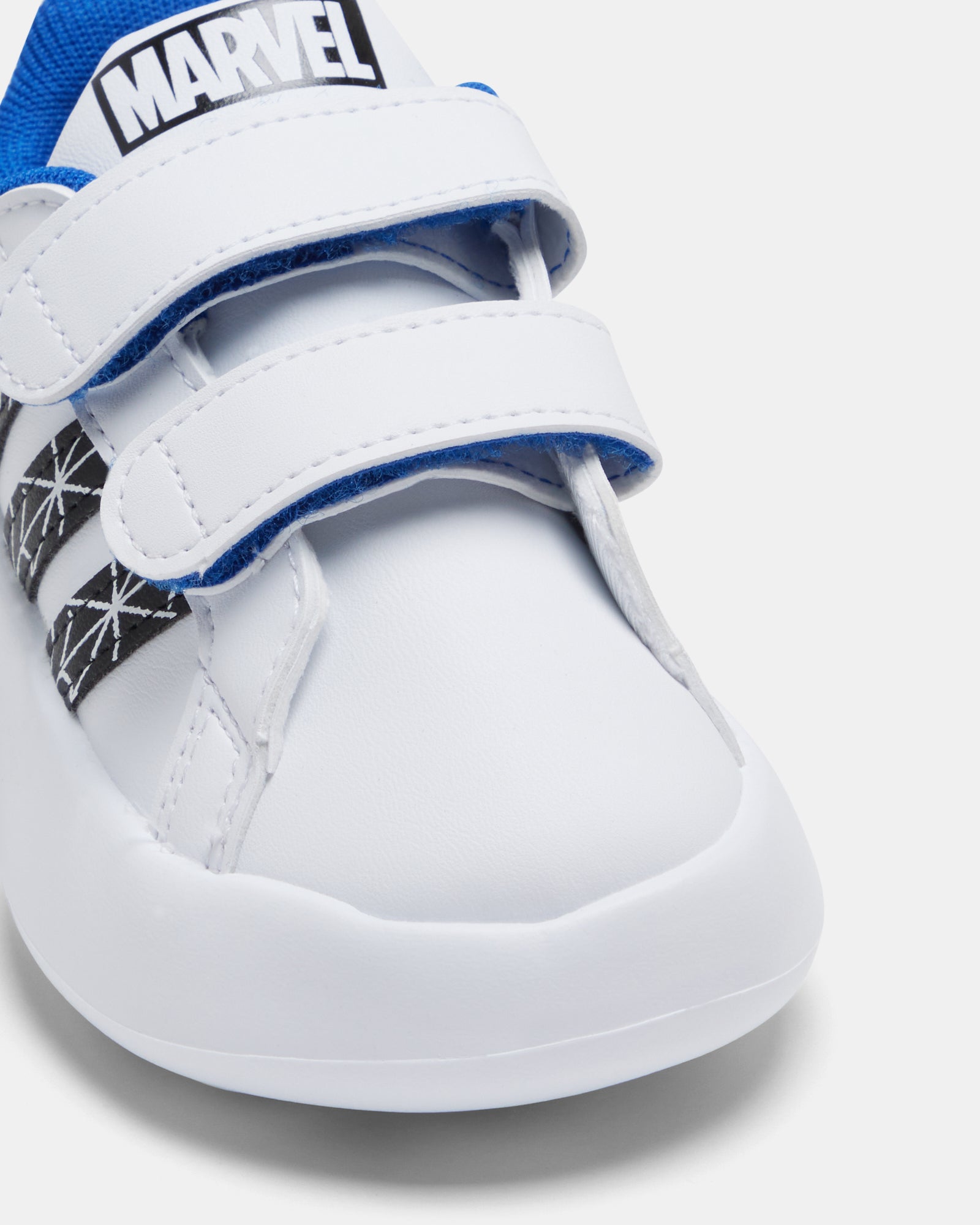 Grand Court CF Spiderman Infant White/Black/Royal Blue