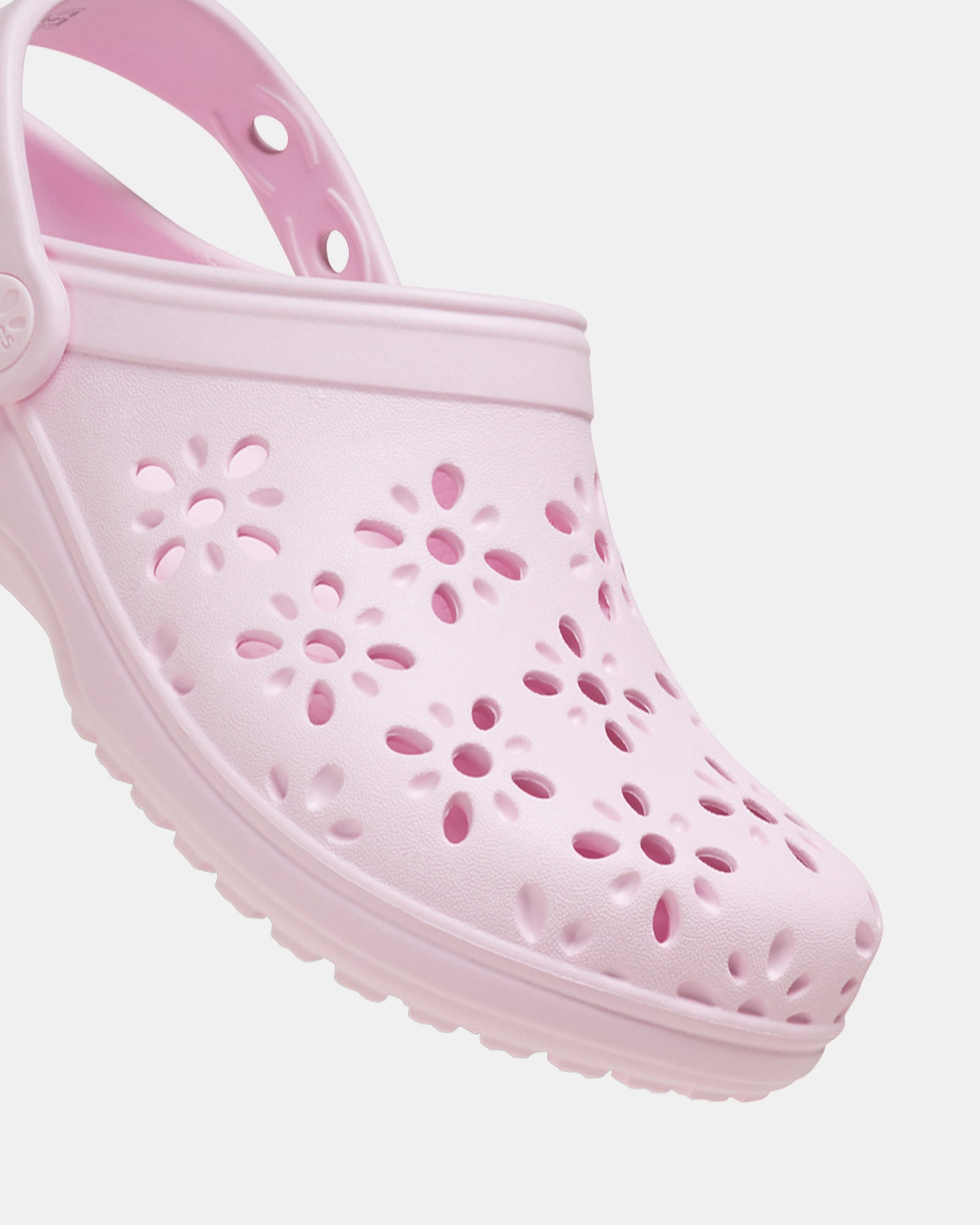 Buy Crocs Classic Floral Cut Out Yth G Pink Milk Shoes Sox