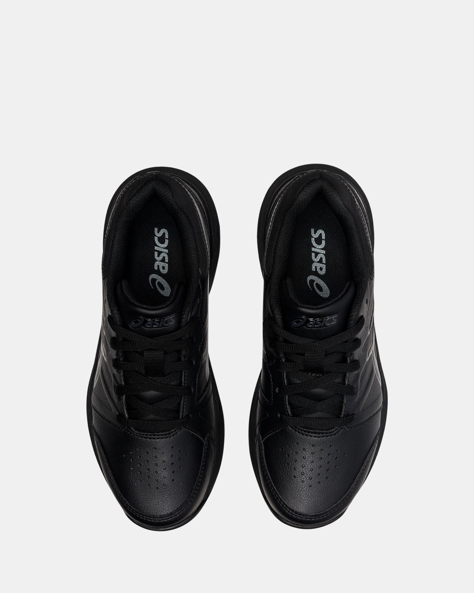 Black asics school shoes online