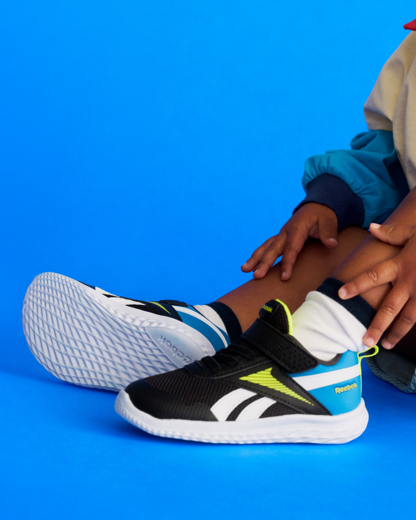 Rush Runner 5 Infant Black/White/Blue