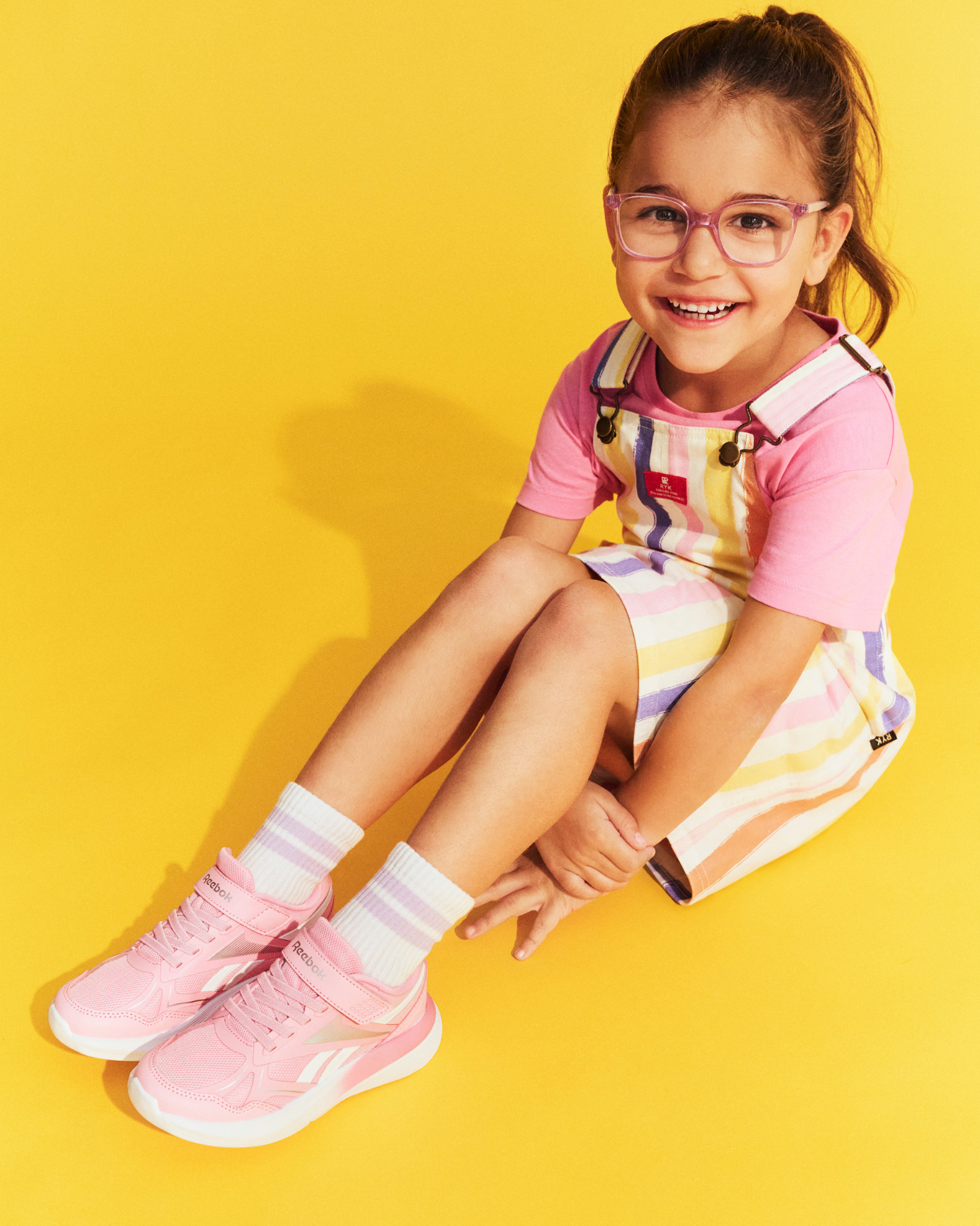 Rush Run 6.0 Elas Lce Top Strp Expressive Pink/Ftwr White