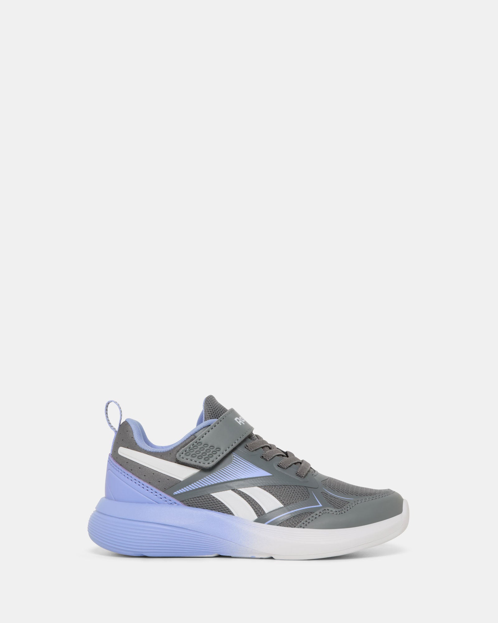 Rush Run 6.0 Elastic Lace And Top Strap Grey 4/Lilac Glow/Ftwr White