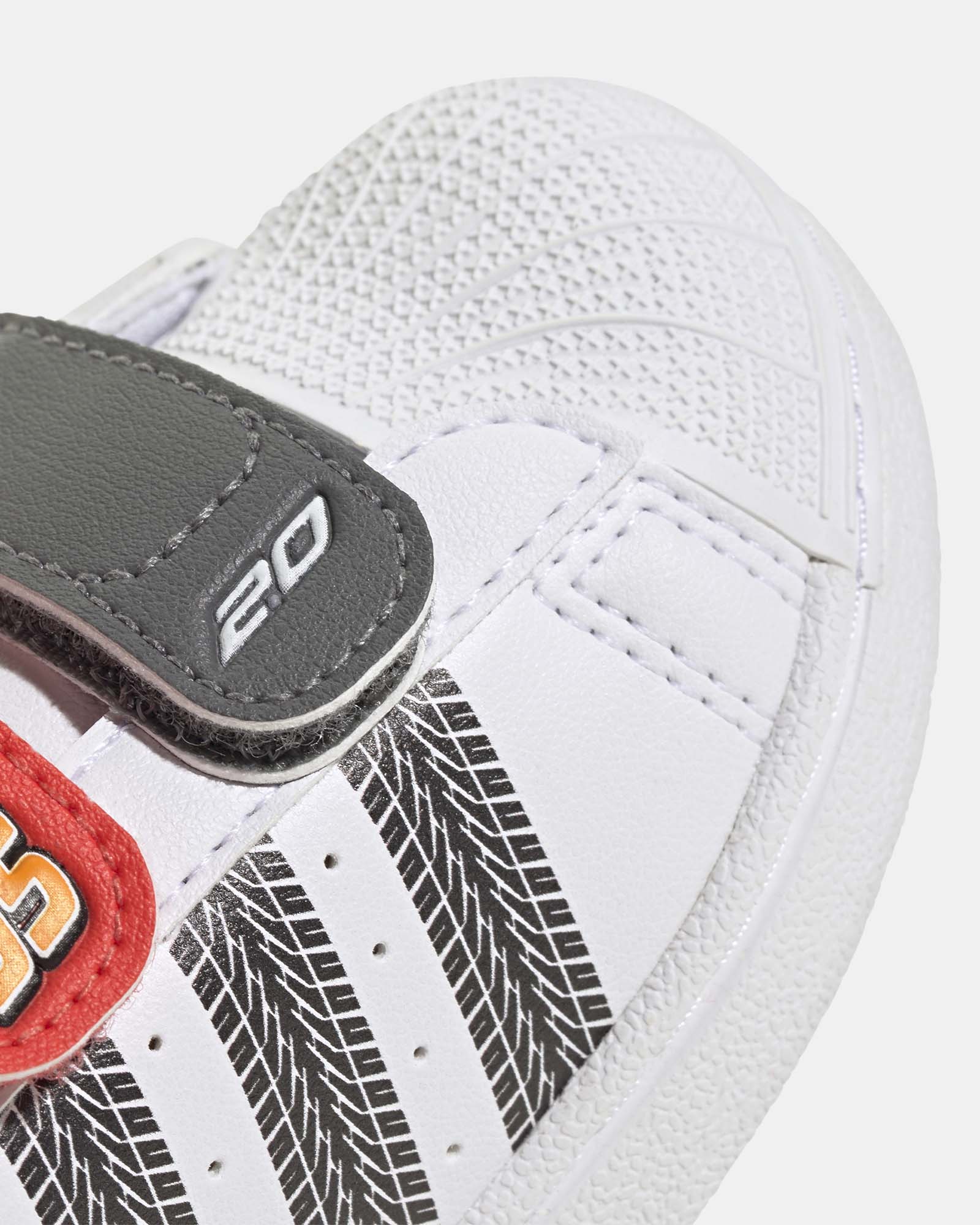 Superstar Ii Infant White/Bright Red