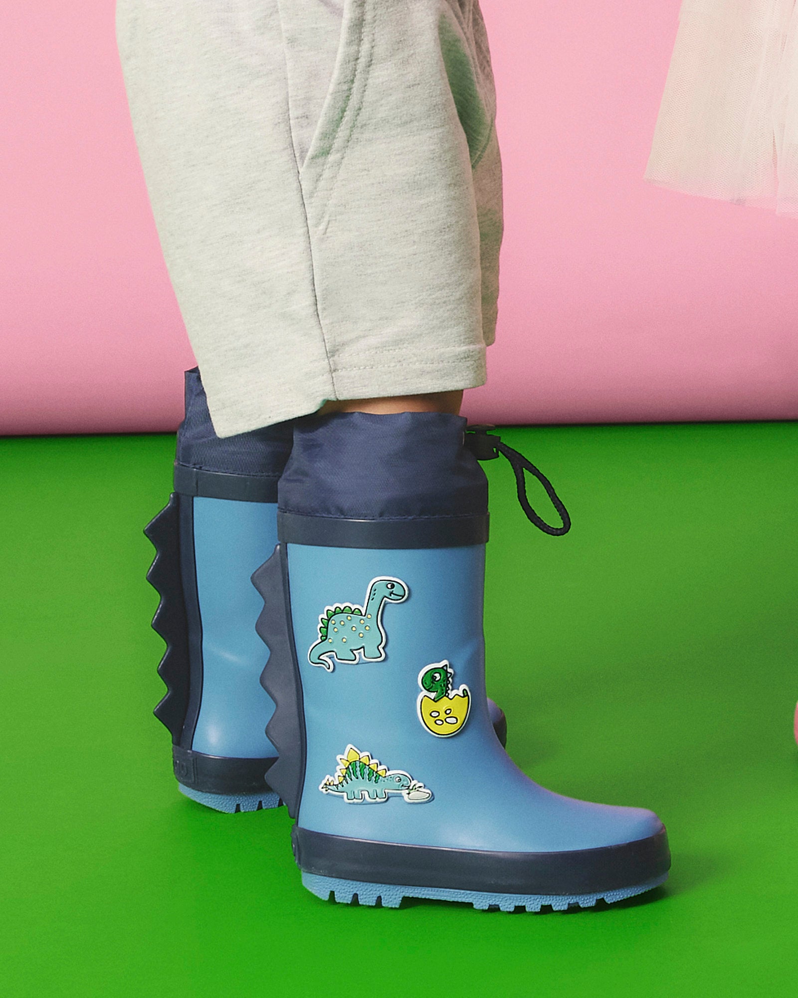 Dino Egg Gumboot Blue/Navy