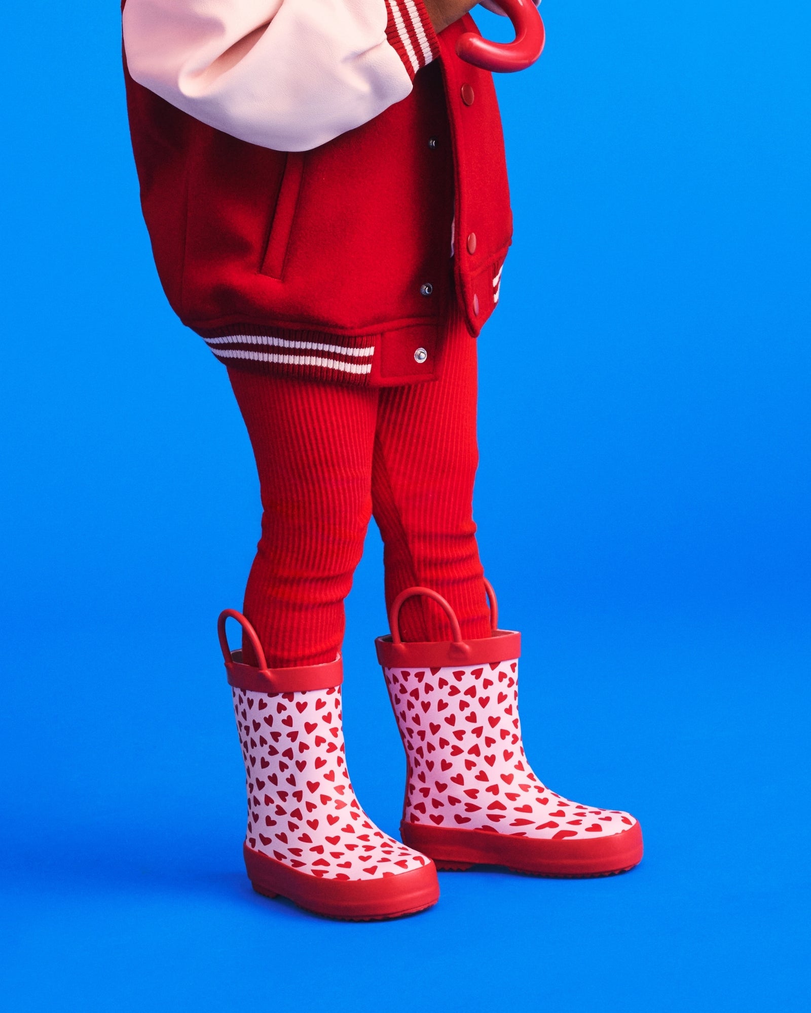 Love Hearts Gumboot G Pink/Red