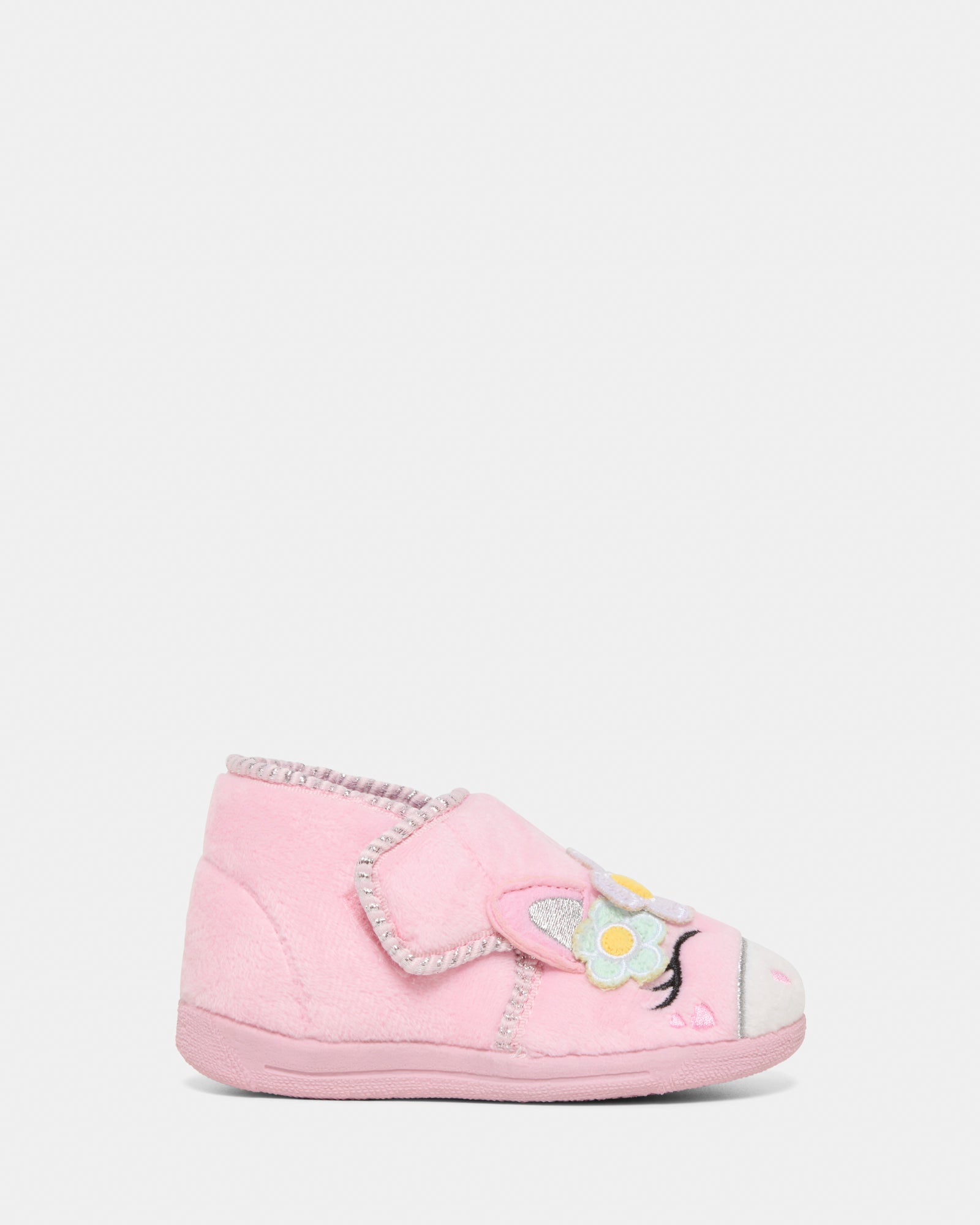 Unicorn Flower Slippers Pink
