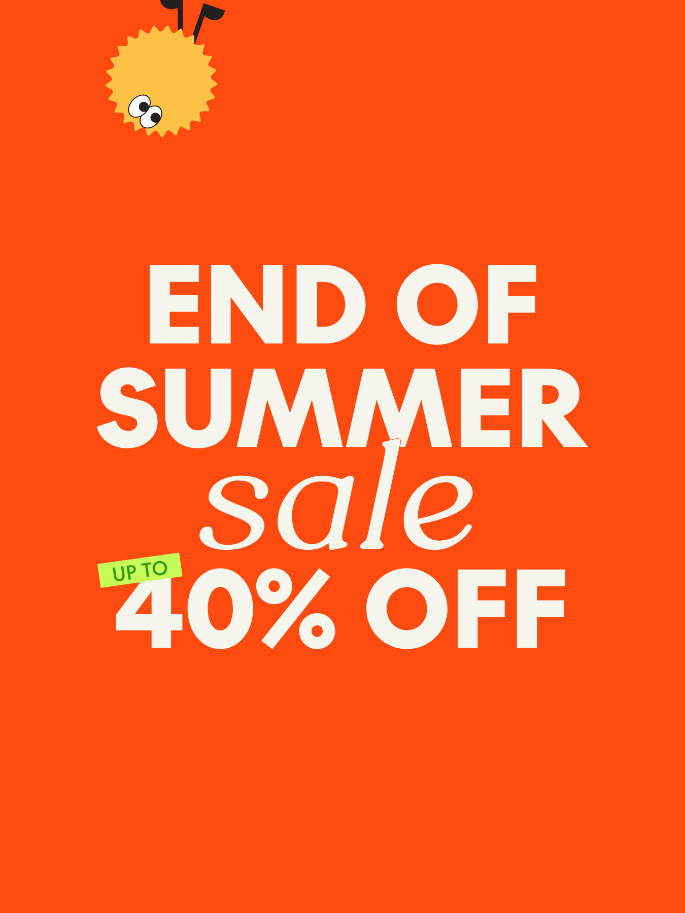 end of summer sale up to 40% off 