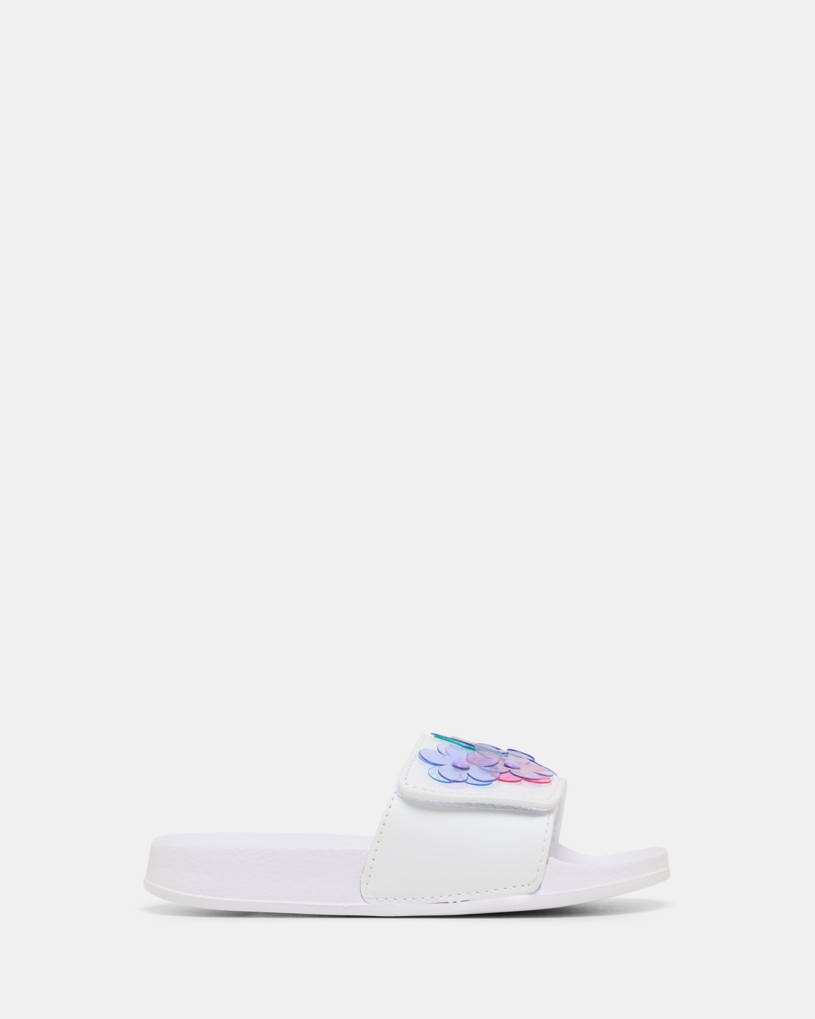 Kenna Flower Slide White Multi