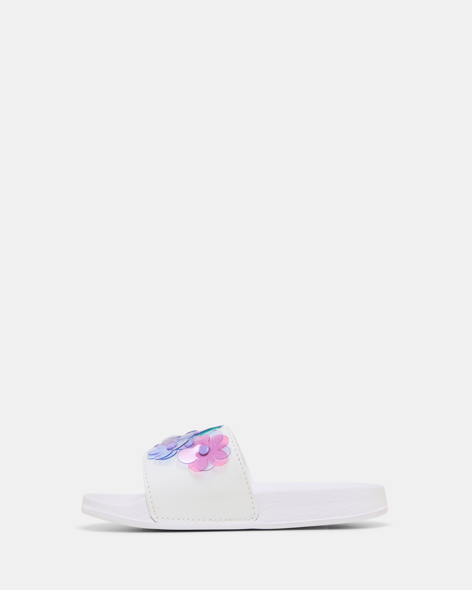 Kenna Flower Slide White Multi