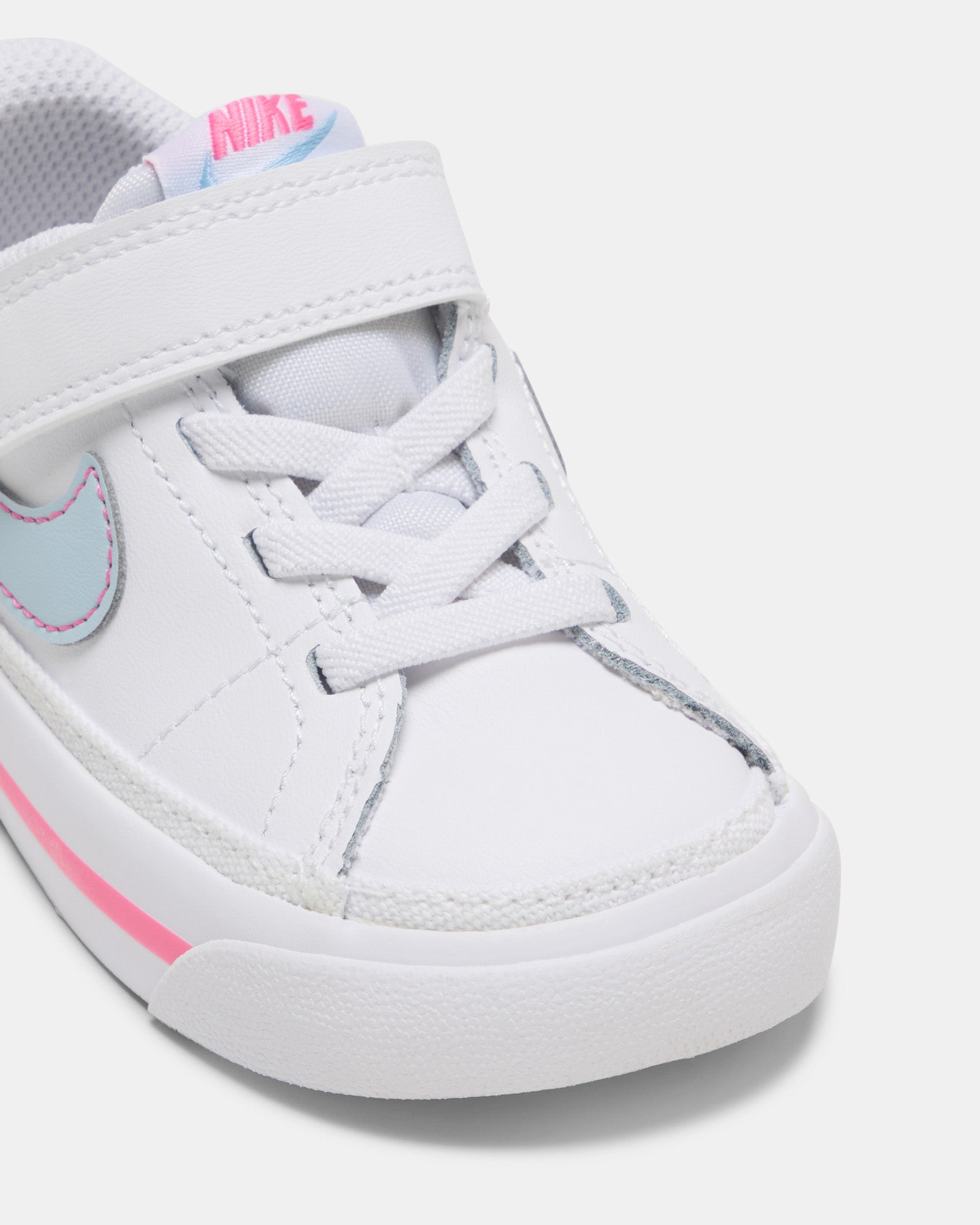 Court Legacy Infant White/Lt Armory Blue/Pinksicle