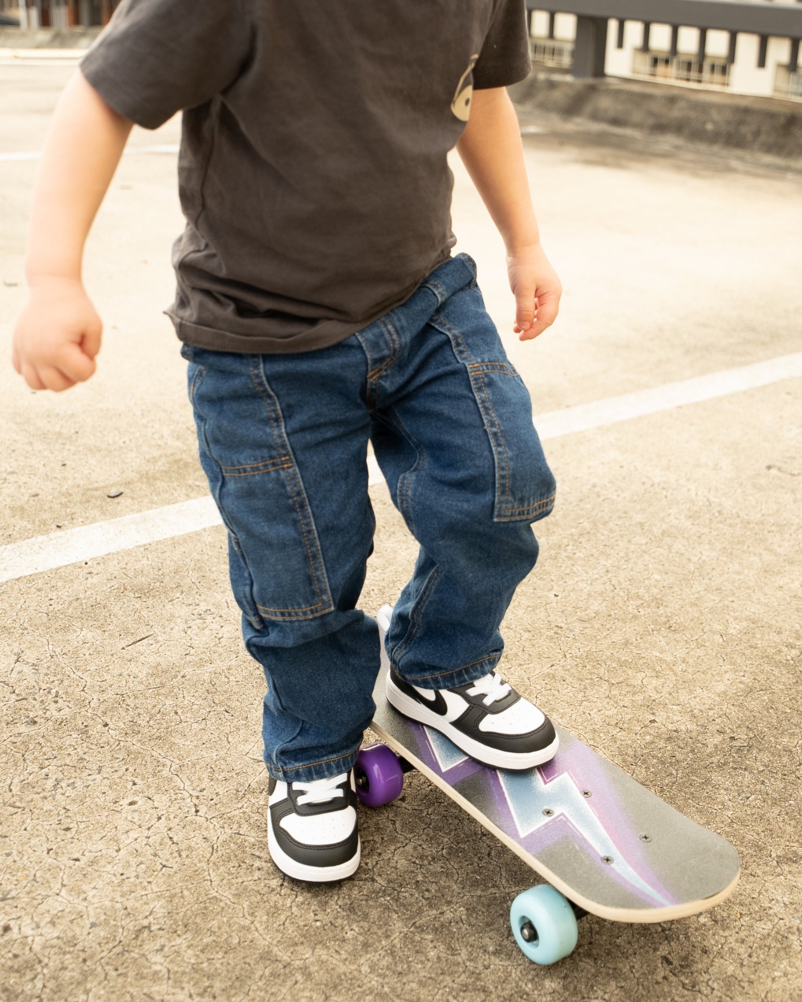 Court Borough Low Recraft Infant White/Black Combo