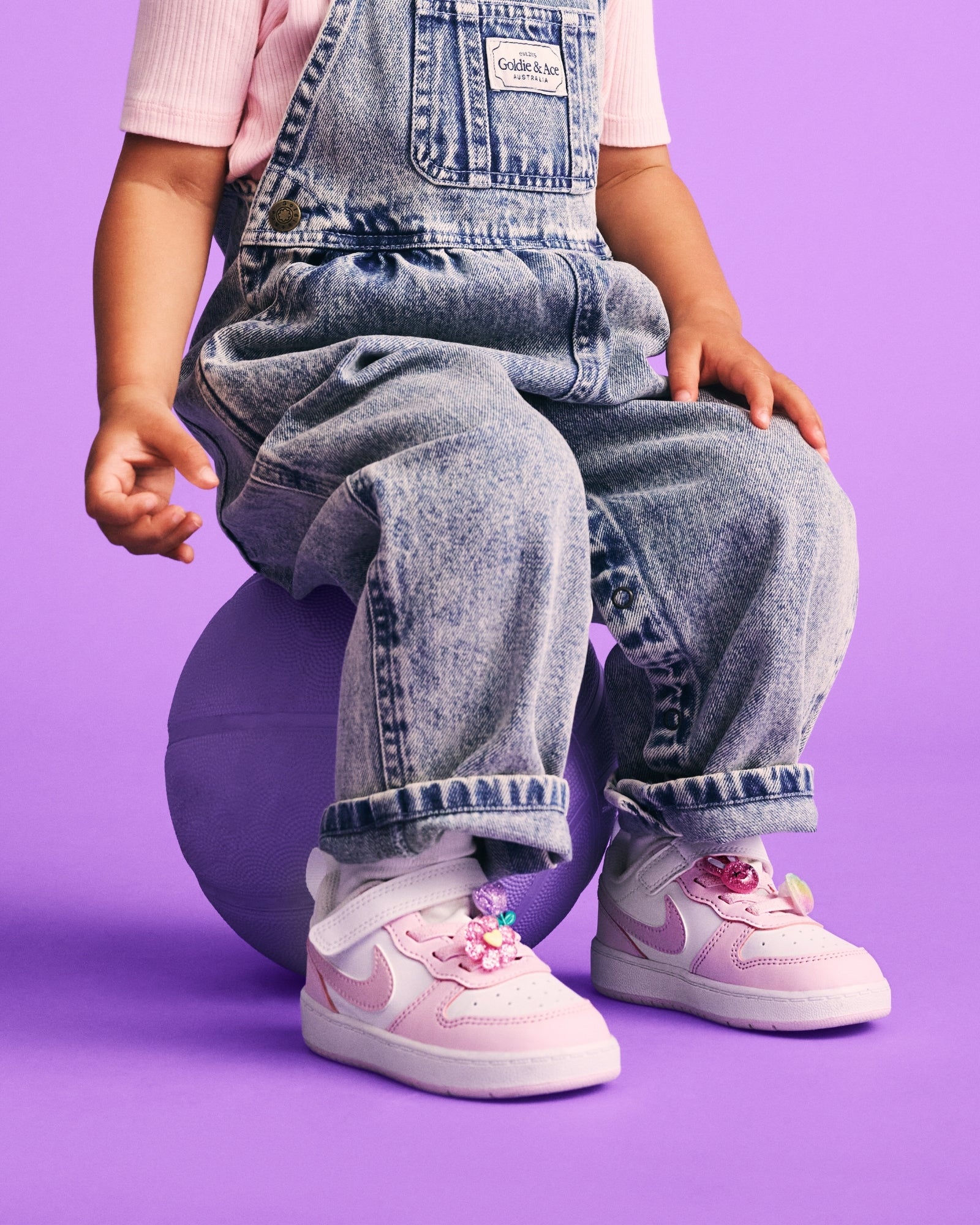 Court Borough Low Recraft Infant White/Pink Foam