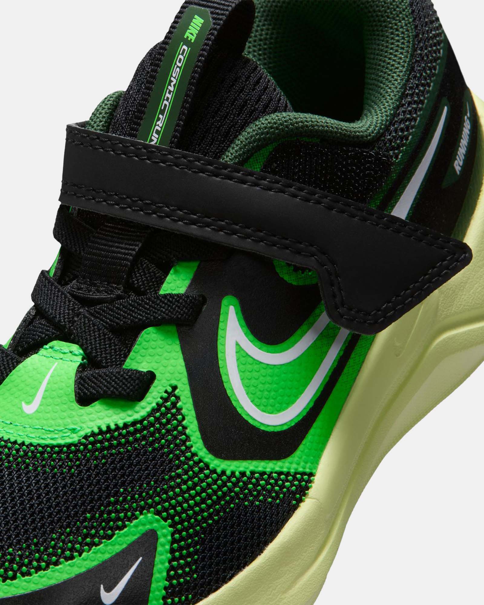 Cosmic Runner Pre-School Black/Lt Liquid Lime