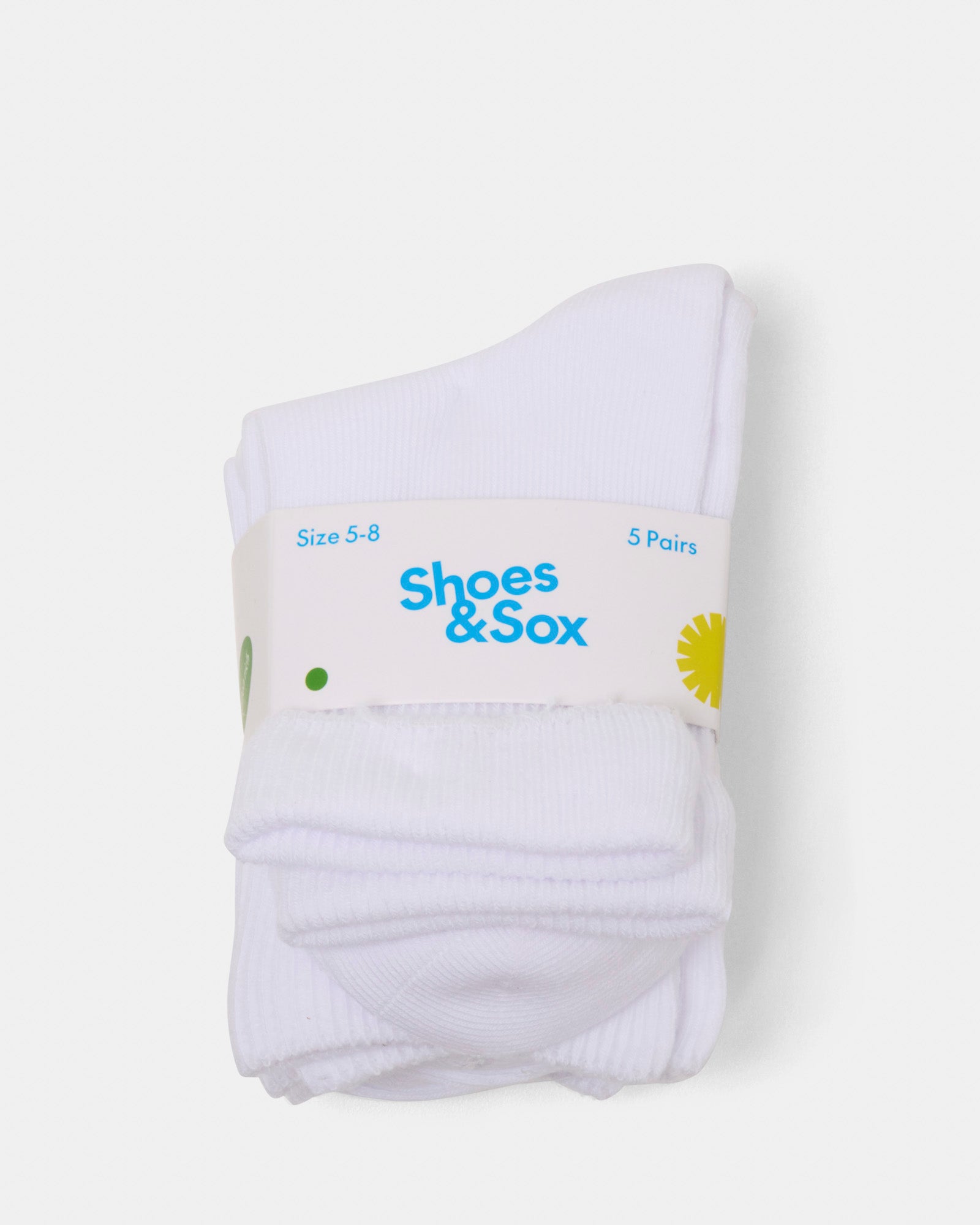 School Turnover 5pk White