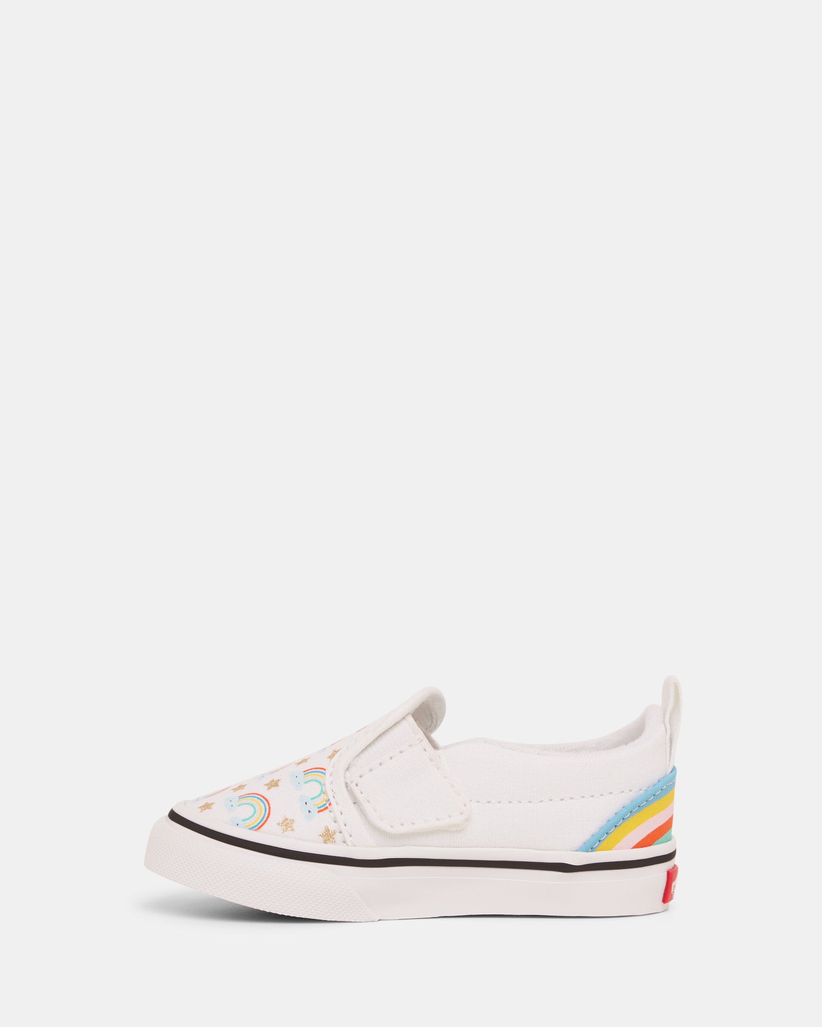 Rainbow slip on deals vans kids