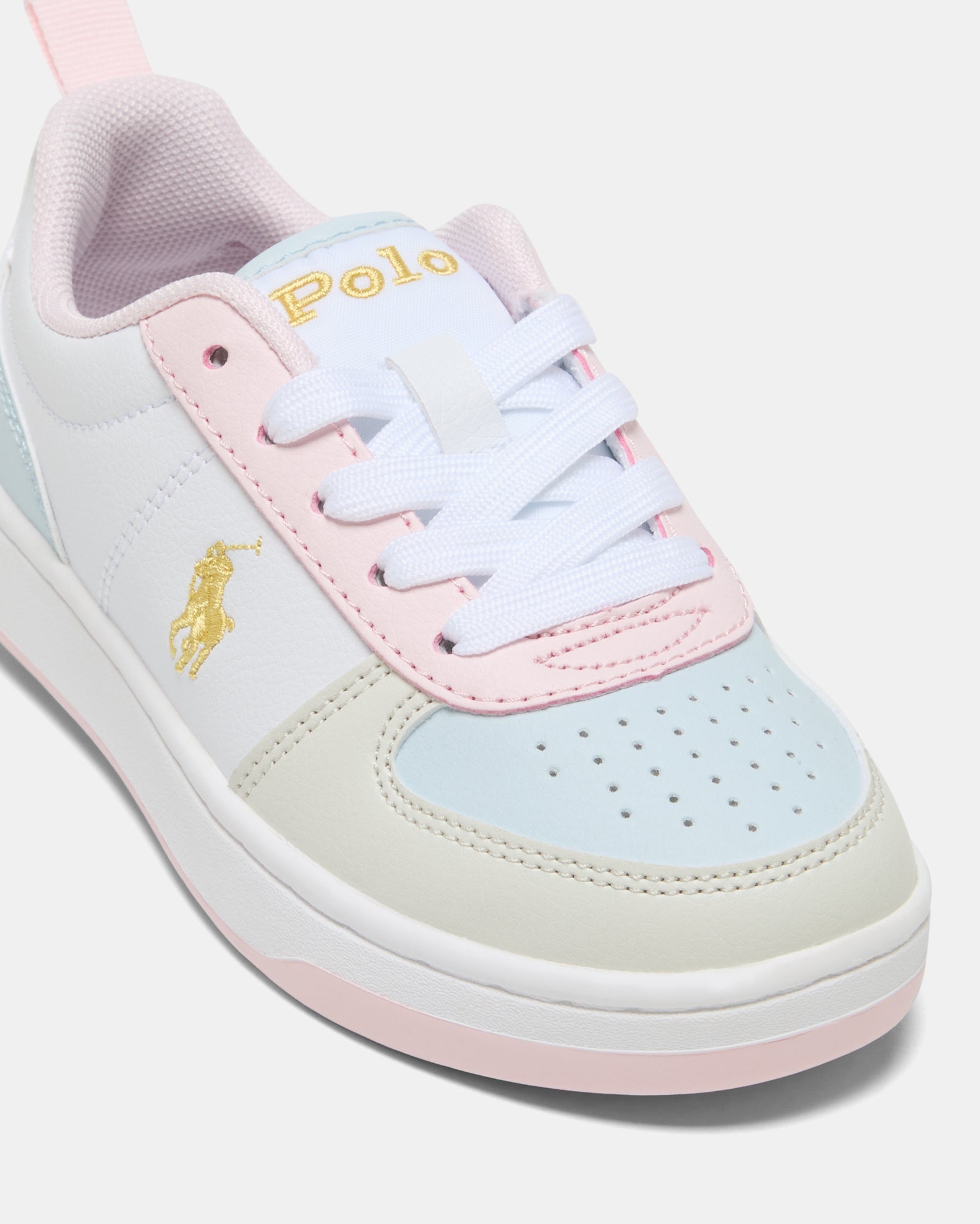 Polo Court II Youth White/Pink/Blue/Yellow